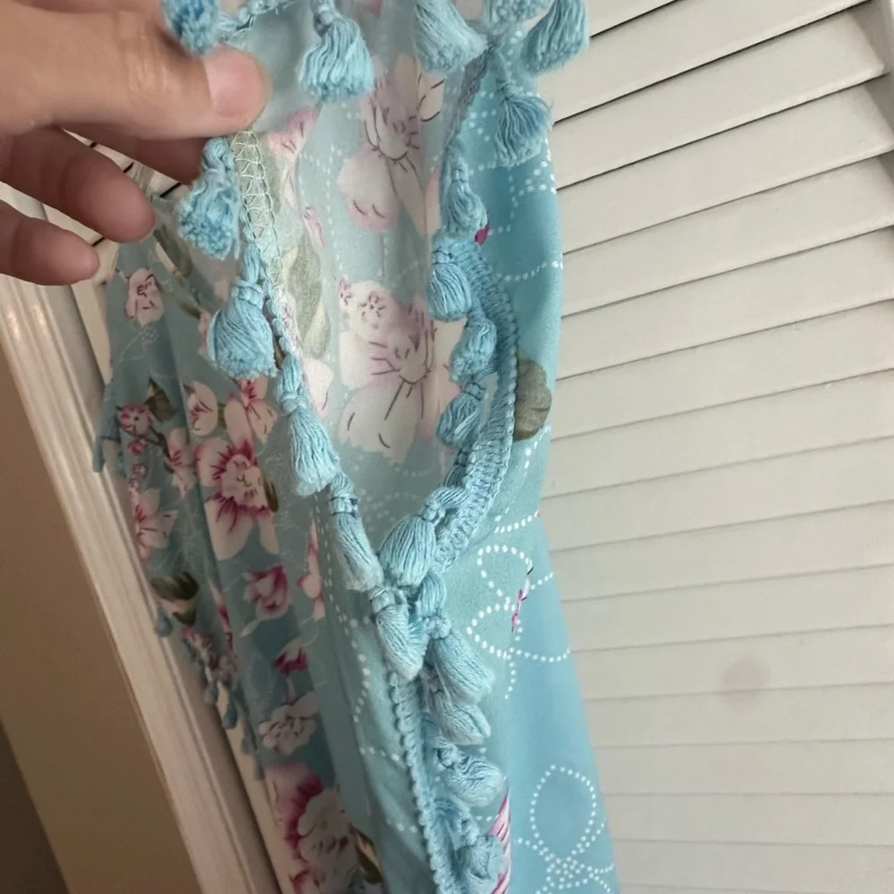 Romantic * Boho” Vibes Pom Pom Swimsuit‎ Cover up